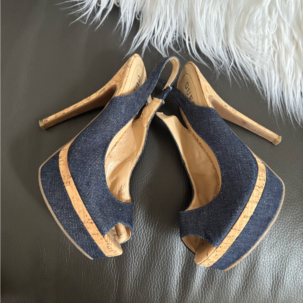 Guess Peep-Toe Heels